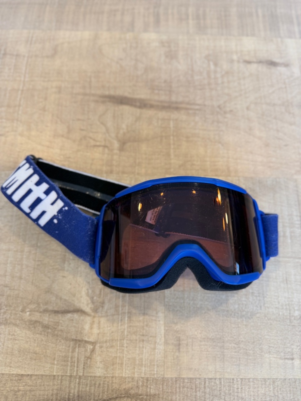 Smith Optics Daredevil Youth Ski Snowboard Goggles Amber Lens Blue Strap